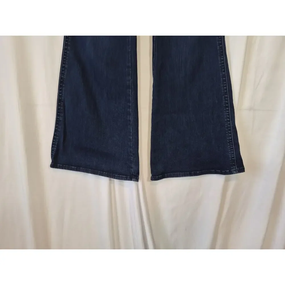 Free People We The Free Wide Leg Flare Cotton Blend Jeans 29